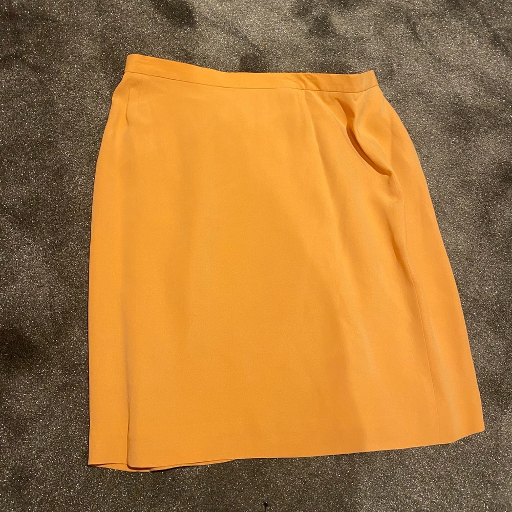 Jones New York, peach silk skirt
